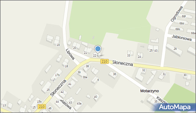 Motarzyno, Motarzyno, 22a, mapa Motarzyno