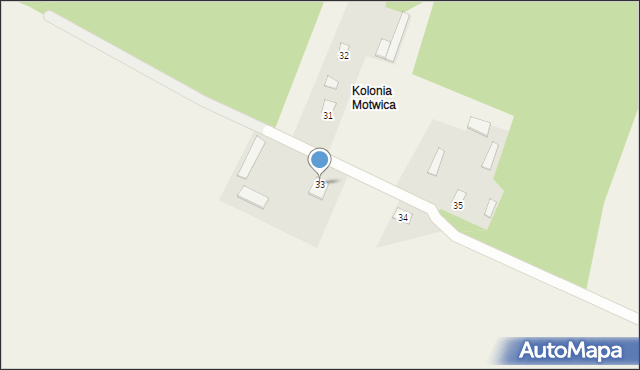 Motwica, Motwica, 33, mapa Motwica