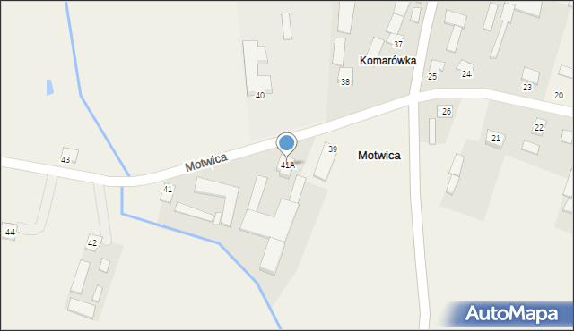 Motwica, Motwica, 41A, mapa Motwica