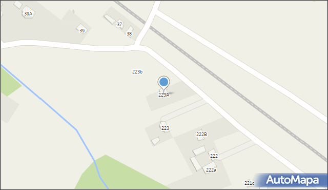 Motycz, Motycz, 223A, mapa Motycz