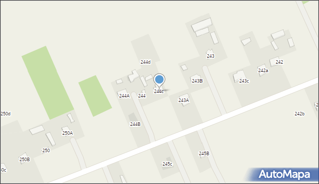 Motycz, Motycz, 244c, mapa Motycz