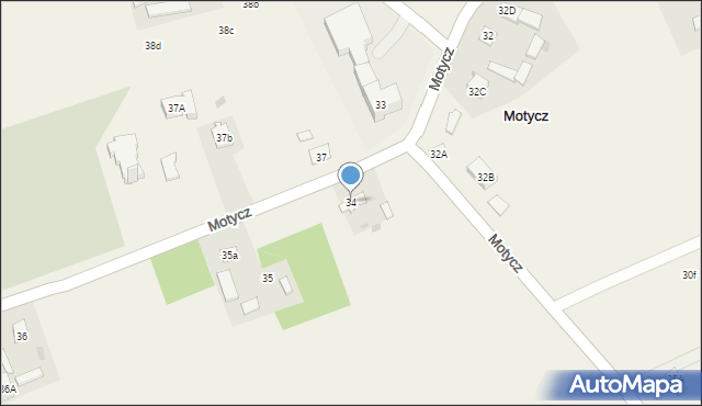 Motycz, Motycz, 34, mapa Motycz