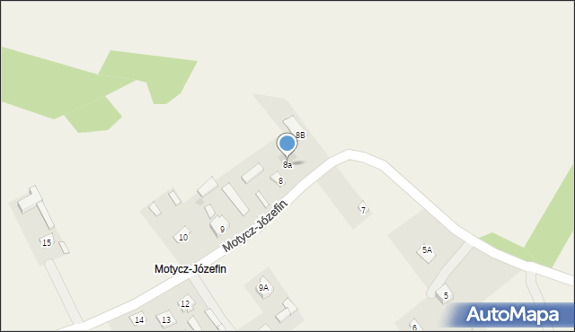 Motycz-Józefin, Motycz-Józefin, 8a, mapa Motycz-Józefin