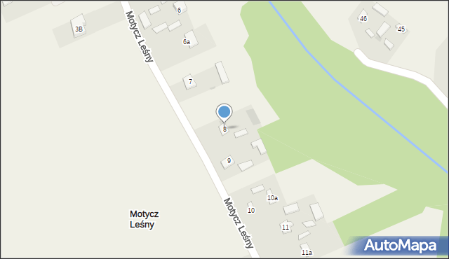 Motycz Leśny, Motycz Leśny, 8, mapa Motycz Leśny