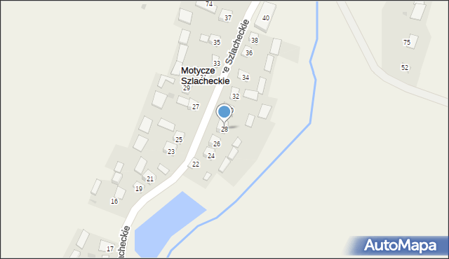 Motycze Szlacheckie, Motycze Szlacheckie, 28, mapa Motycze Szlacheckie