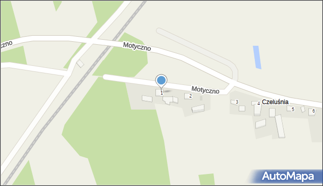 Motyczno, Motyczno, 1, mapa Motyczno