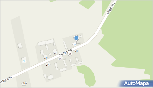 Motyczno, Motyczno, 27a, mapa Motyczno