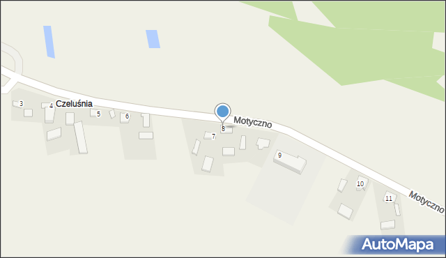 Motyczno, Motyczno, 8, mapa Motyczno