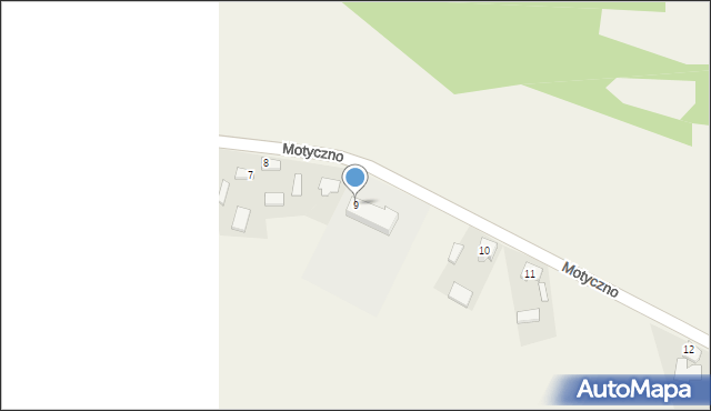 Motyczno, Motyczno, 9, mapa Motyczno