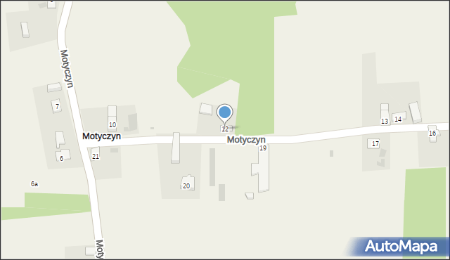 Motyczyn, Motyczyn, 12, mapa Motyczyn