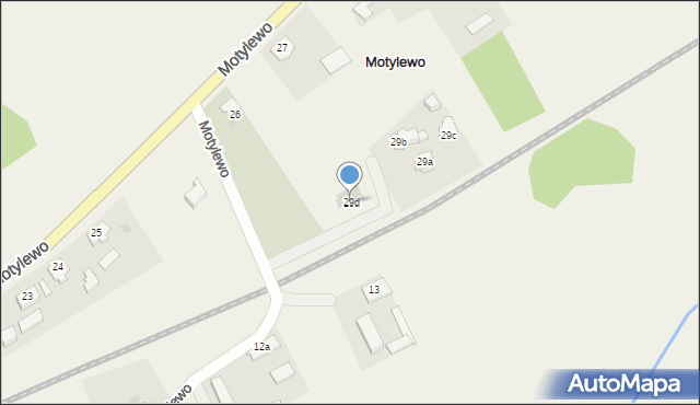 Motylewo, Motylewo, 29d, mapa Motylewo