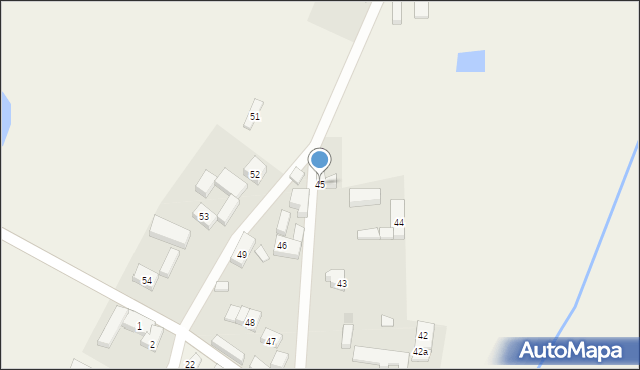 Możdżanowo, Możdżanowo, 45, mapa Możdżanowo