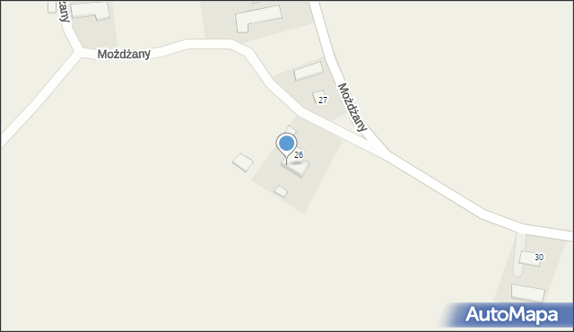 Możdżany, Możdżany, 28, mapa Możdżany