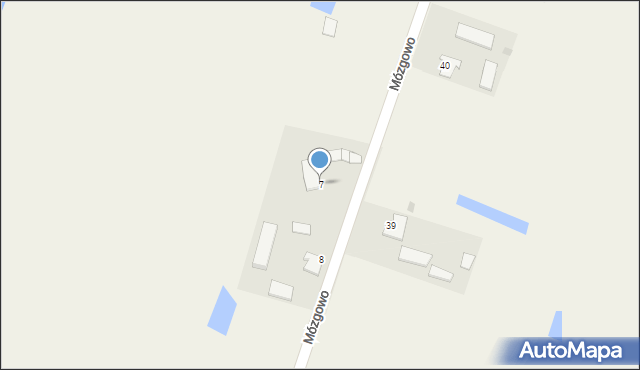 Mózgowo, Mózgowo, 7, mapa Mózgowo