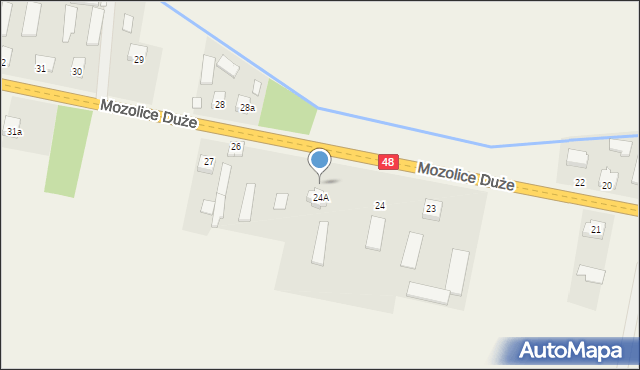 Mozolice Duże, Mozolice Duże, 25, mapa Mozolice Duże