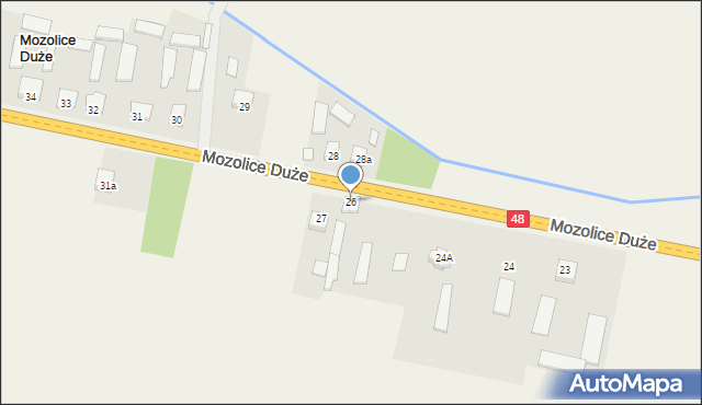 Mozolice Duże, Mozolice Duże, 26, mapa Mozolice Duże