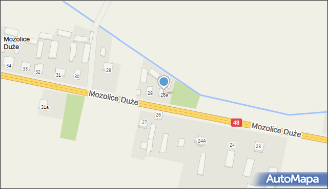 Mozolice Duże, Mozolice Duże, 28a, mapa Mozolice Duże