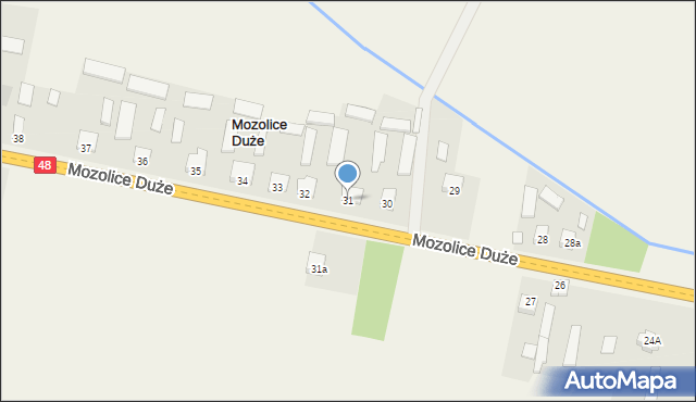 Mozolice Duże, Mozolice Duże, 31, mapa Mozolice Duże
