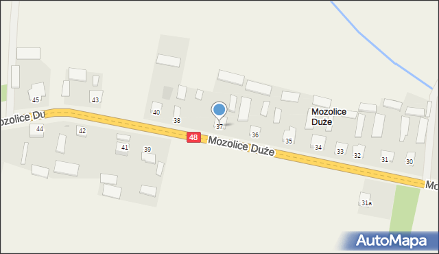 Mozolice Duże, Mozolice Duże, 37, mapa Mozolice Duże