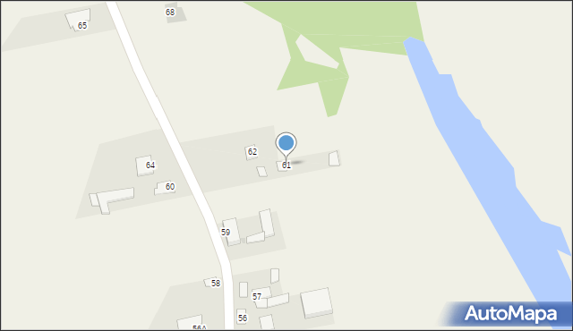 Mozolice Duże, Mozolice Duże, 61, mapa Mozolice Duże