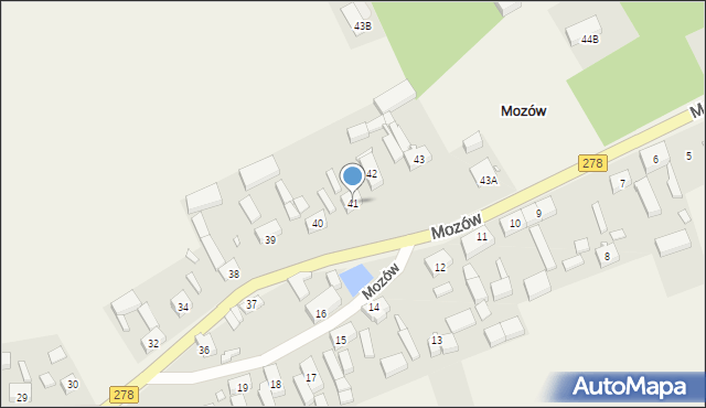 Mozów, Mozów, 41, mapa Mozów