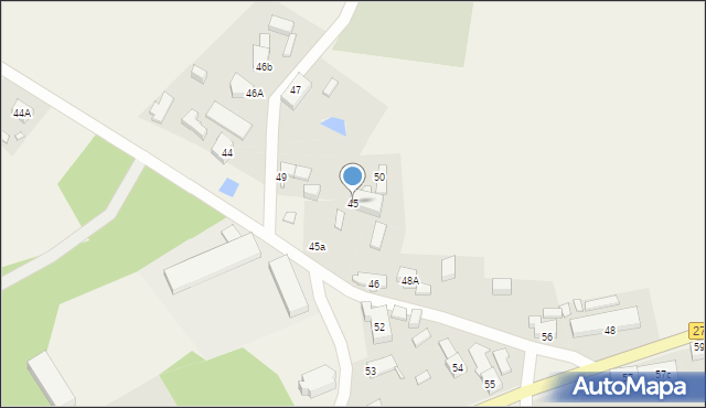 Mozów, Mozów, 45, mapa Mozów