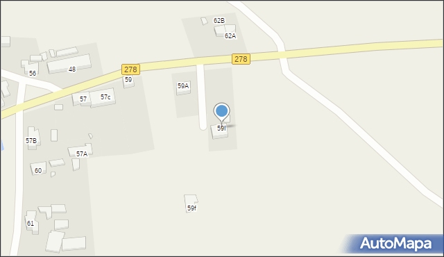 Mozów, Mozów, 59I, mapa Mozów