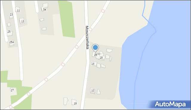 Mszana, Moszczeńska, 16, mapa Mszana