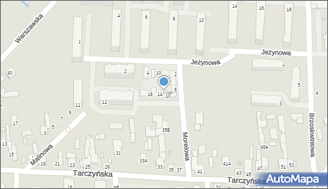 Mszczonów, Morelowa, 12, mapa Mszczonów