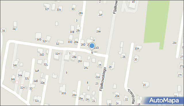 Myślenice, Morka Edwarda, 6, mapa Myślenice