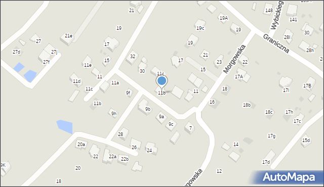 Mysłowice, Morgowska, 11b, mapa Mysłowice