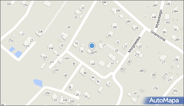 Mysłowice, Morgowska, 11c, mapa Mysłowice