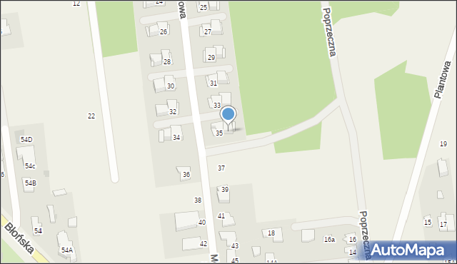 Nadarzyn, Modrzewiowa, 35A, mapa Nadarzyn