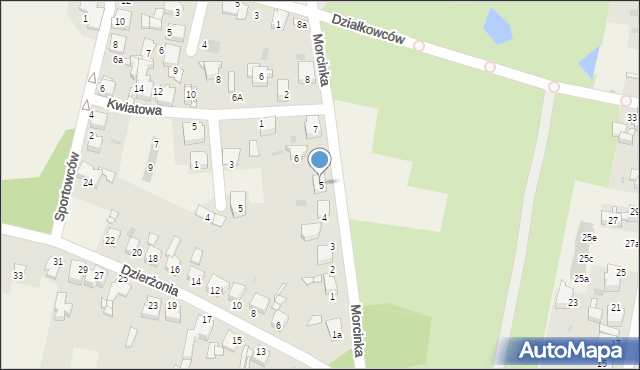 Nakło Śląskie, Morcinka Gustawa, 5, mapa Nakło Śląskie