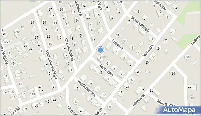 Namysłów, Morcinka Gustawa, 8, mapa Namysłów