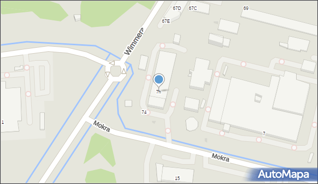 Niepołomice, Mokra, 7h, mapa Niepołomice