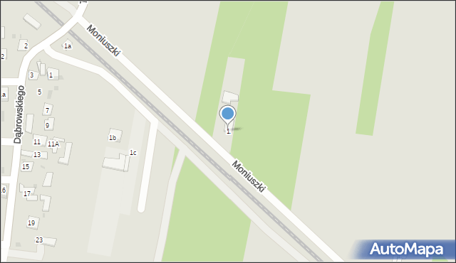 Nisko, Moniuszki Stanisława, 1, mapa Nisko