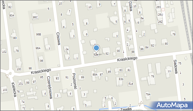 Nowa Iwiczna, Modrzewiowa, 2, mapa Nowa Iwiczna