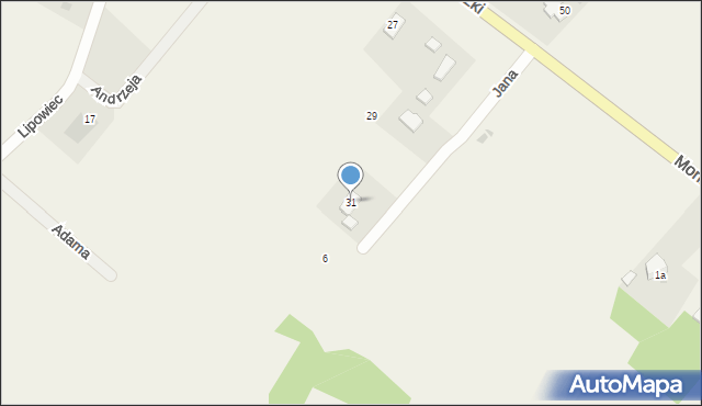 Nowa Wieś Malborska, Moniuszki Stanisława, 31, mapa Nowa Wieś Malborska