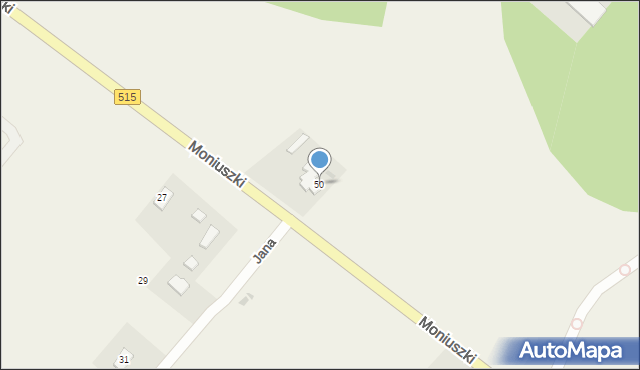 Nowa Wieś Malborska, Moniuszki Stanisława, 50, mapa Nowa Wieś Malborska
