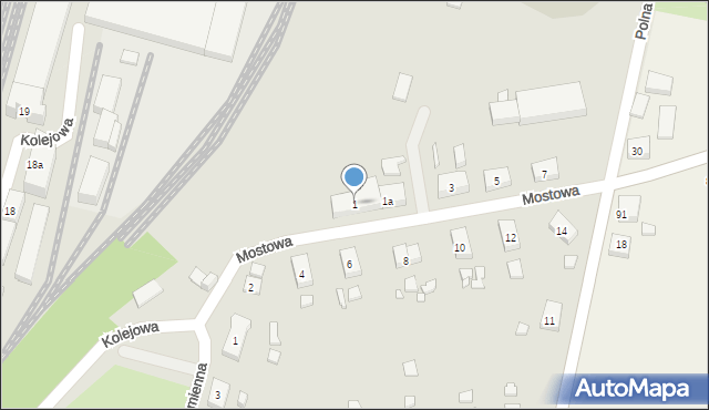 Nowe Skalmierzyce, Mostowa, 1, mapa Nowe Skalmierzyce