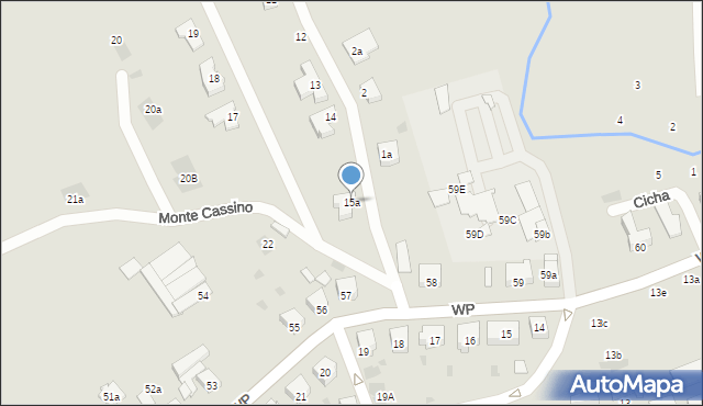 Nowogard, Monte Cassino, 15a, mapa Nowogard