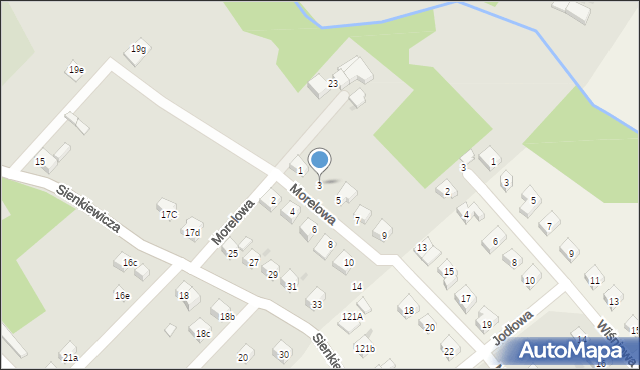 Nowogrodziec, Morelowa, 3, mapa Nowogrodziec