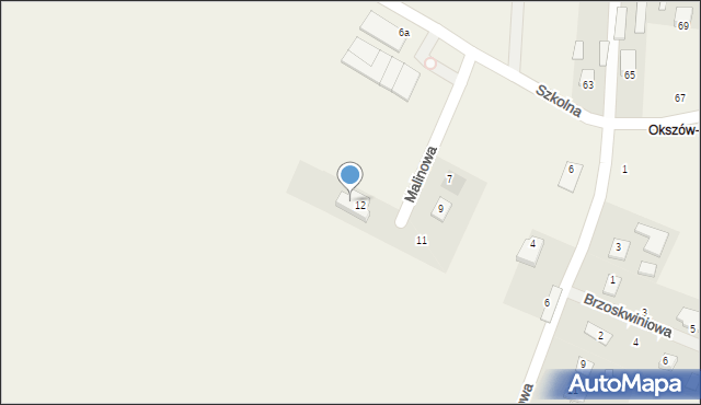 Okszów-Kolonia, Morelowa, 4a, mapa Okszów-Kolonia