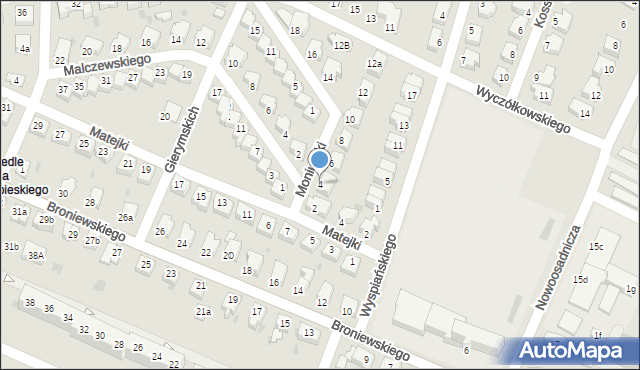 Oława, Moniuszki Stanisława, 4, mapa Oława