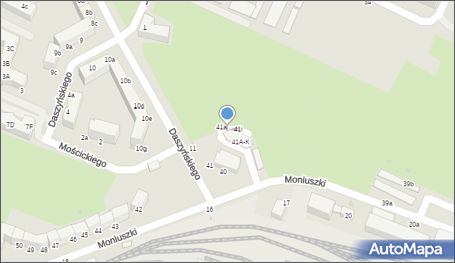 Oleśnica, Moniuszki Stanisława, 41d, mapa Oleśnica