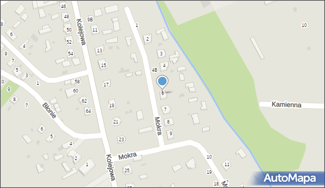 Oleszyce, Mokra, 6, mapa Oleszyce