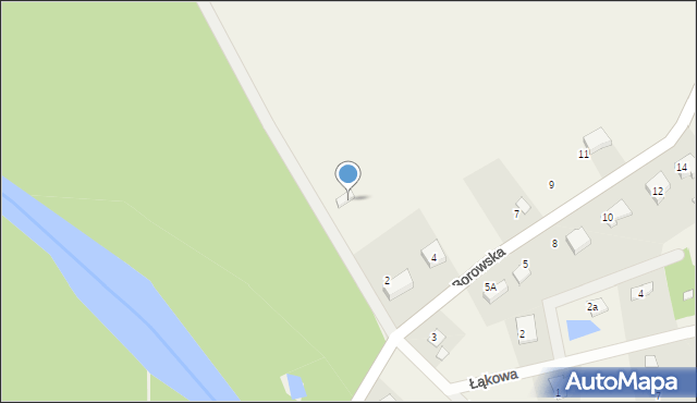 Ołobok, Modrzewiowa, 1, mapa Ołobok