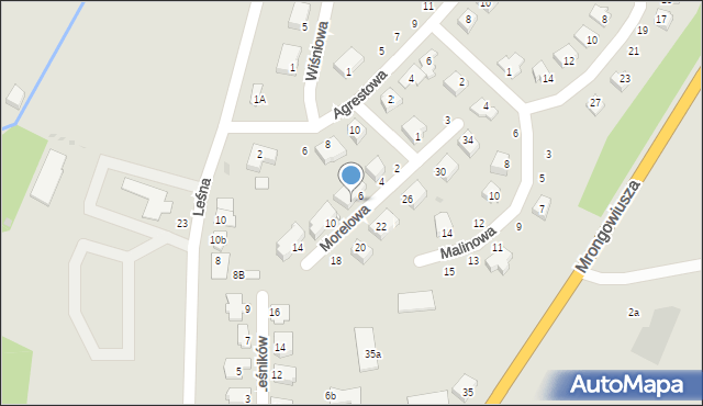 Olsztynek, Morelowa, 8, mapa Olsztynek