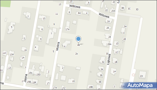 Opacz-Kolonia, Mokra, 4a, mapa Opacz-Kolonia